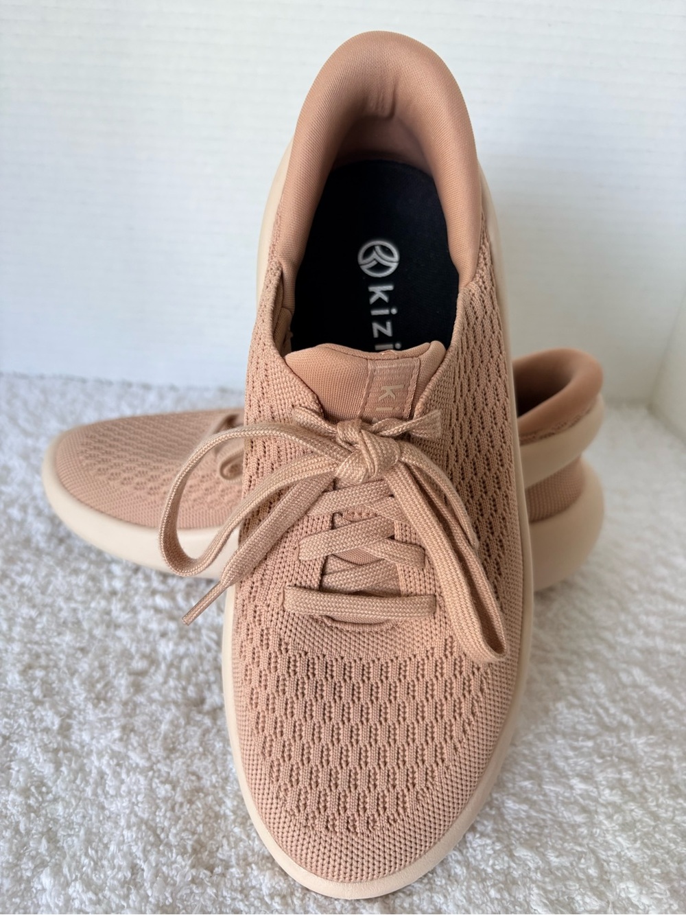 Kizik Roamer Womens Rose Blush Hands Free Slip On Knit Sneakers Size 6.5